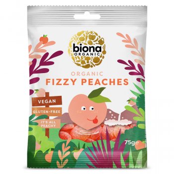 Biona Organic Fizzy Peaches Sweets - 75g