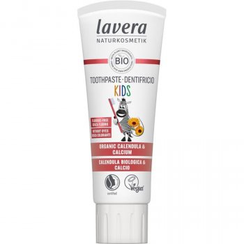 Lavera Kids Toothpaste  - Organic Calendula and Calcium - Fluoride Free - 75ml