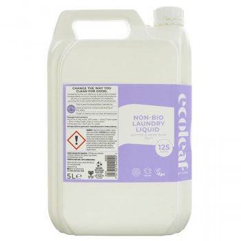 Ecoleaf Non-Bio Laundry Liquid - Jasmine & White Musk - 5L - 125 Washes