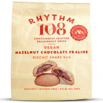 Rhythm 108 Biscuit Share Bag - Hazelnut Chocolate Praline - 135g