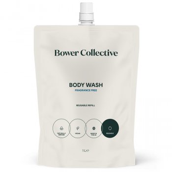 Bower Collective Body Wash - Fragrance Free Refill - 1L