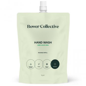 Bower Collective Hand Wash - Lime & Aloe Vera Refill - 1L