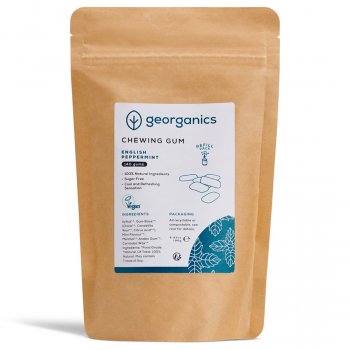 Georganics Chewing Gum Refill - English Peppermint - 140 pieces