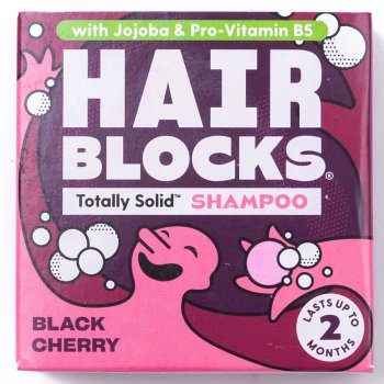 Hair Blocks Solid Shampoo - Black Cherry - 85g