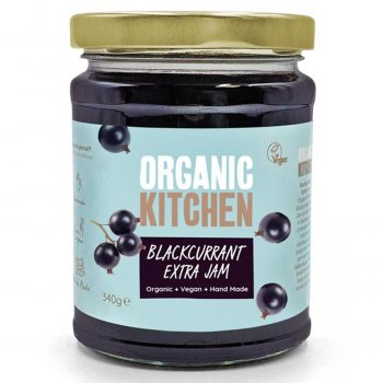 Organic Kitchen Blackcurrant Extra Fruit Jam - 340g