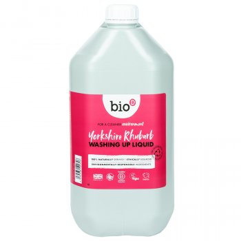 Bio D Concentrated Washing Up Liquid - Yorkshire Rhubarb - 5L