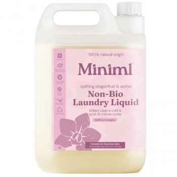 Miniml Non-Bio Laundry Liquid Refill - Uplifting Pink Dragonfruit & Orchid - 5L - 165 Washes