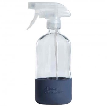 Bower Collective Reusable Glass Trigger Spray Bottle - Storm Silicone Sleeve - 500ml