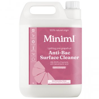 Miniml Anti-Bac Surface Cleaner Refill - Uplifting Pink Grapefruit - 5L 