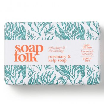 Soap Folk Rosemary & Kelp Soap Bar - 105g