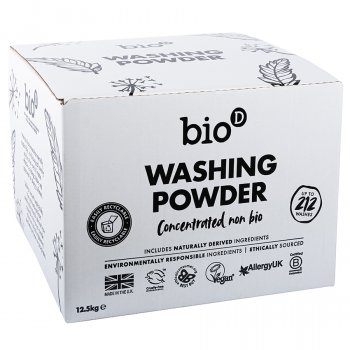 Bio D Concentrated Non-Bio Washing Powder - Fragrance Free - 12.5kg