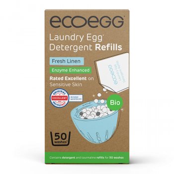 Ecoegg Bio Laundry Egg Detergent Refills - Fresh Linen - 50 Washes