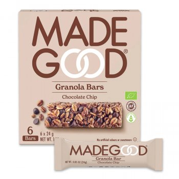 MadeGood Granola Bar Chocolate Chip - 6 x 24g