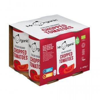 Mr Organic Chopped Tomatoes - 4 x 400g