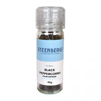 Steenbergs Organic Black Peppercorns - 40g