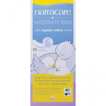Natracare Organic Cotton New Mother Maternity Pads - Pack of 10