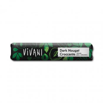 Vivani Organic Dark Nougat Croccante Chocolate - 35g