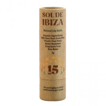 Sol De Ibiza Natural Mineral Lip Balm Sunscreen - SPF15 - 5g