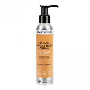 Beauty Kitchen Organic Hand & Body Cream - Orange Sweet & Lemon - 150ml