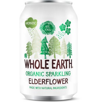 Whole Earth Organic Sparkling Elderflower - 330ml