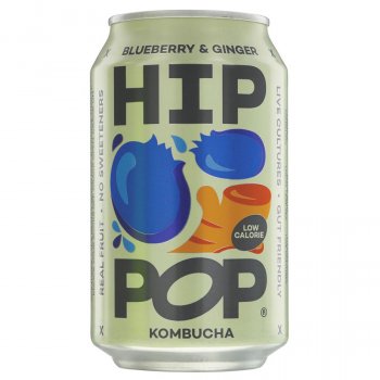 Hip Pop Blueberry & Ginger Kombucha - 330ml