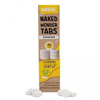 Wablu Naked Wonder Dishwasher Tabs - 40 Tablets
