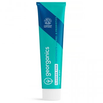 Georganics Fluoride Free Toothpaste with Prebiotics & Probiotics - 75ml