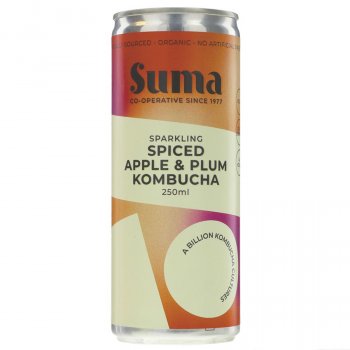 Suma Organic Sparkling Kombucha - Apple, Plum & Cinnamon - 250ml