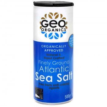 Geo Organics Atlantic Finely Ground Sea Salt - 500g