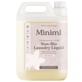 Miniml Non-Bio Laundry Liquid Refill - Calming Jasmine & Vanilla - 5L - 165 Washes