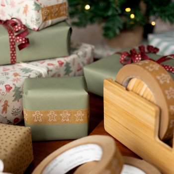 Gingerbread Men Paper Tape - 50m