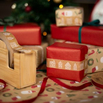 Gingerbread Houses Paper Tape - 50m
