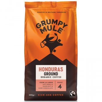 Grumpy Mule Fairtrade & Organic Honduras Ground Coffee - 200g