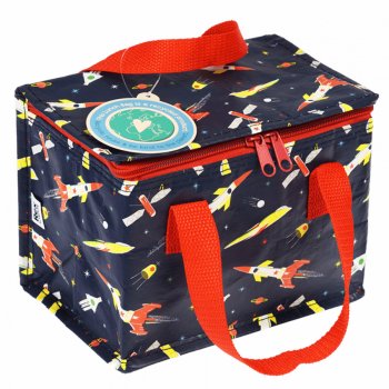 Recycled Lunch Bag - Space Age Rocket