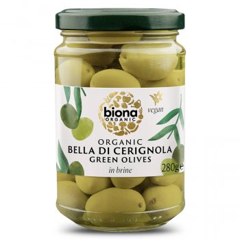 Biona Organic Bella Di Cerignola Olives In Brine - 280g