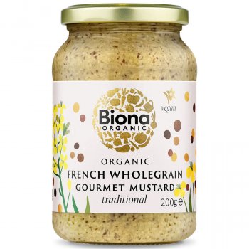 Biona Organic Traditional French Wholegrain Mustard - 200g