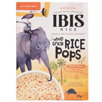 IBIS Organic Wholegrain Rice Pops - Sweetened - 275g