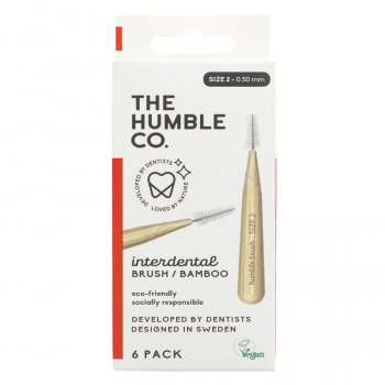 The Humble Co. Interdental Brush - Red - Size 2 - Pack of 6