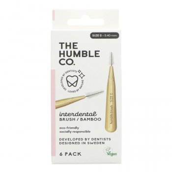 The Humble Co. Interdental Brush - Pink - Size 0 - Pack of 6
