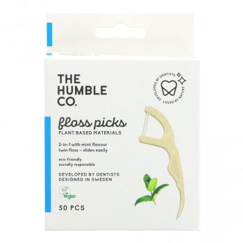 The Humble Co. Natural Floss Picks - 50