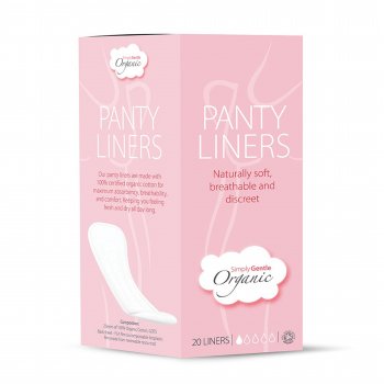 Simply Gentle Organic Cotton Panty Liners - 20 Liners