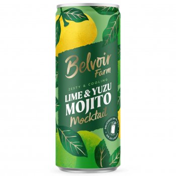 Belvoir Non-Alcoholic Lime and Yuzu Mojito - 250ml