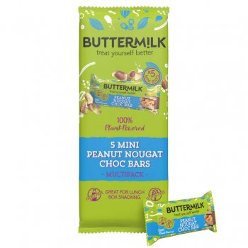 Buttermilk Mini Peanut Nougat Choc Bars - 5 x 25g