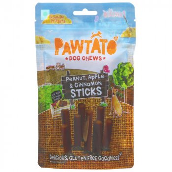 Pawtato Peanut, Apple & Cinnamon Dog Chews - 120g