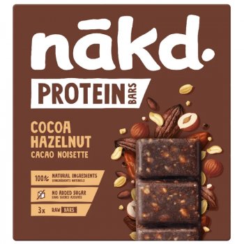 Nakd Cocoa Hazelnut Protein Bar - Pack of 3