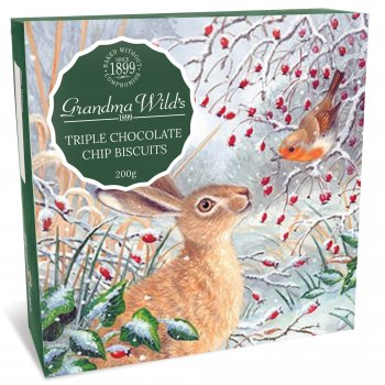 Grandma Wild's Hare & Robin Triple Chocolate Chip Biscuits - 200g