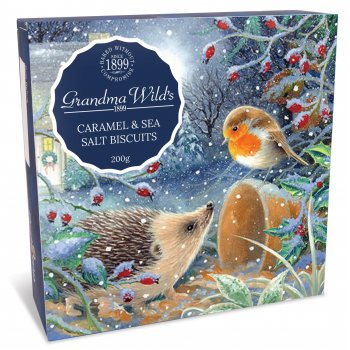Grandma Wild's Hedgehog & Robin Caramel & Sea Salt Biscuits - 200g