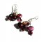 LA Jewellery Red Dusk Recycled Silver Earrings