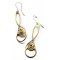 La Jewellery Recycled Brass Laugharne Earrings