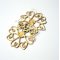 La Jewellery Brass Heartflake Earrings